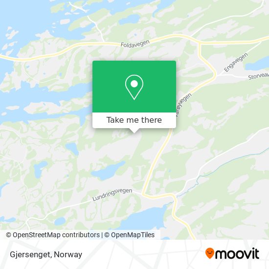 Gjersenget map