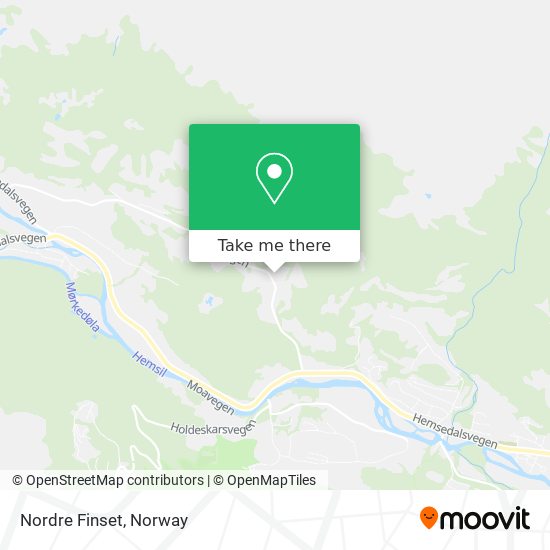 Nordre Finset map