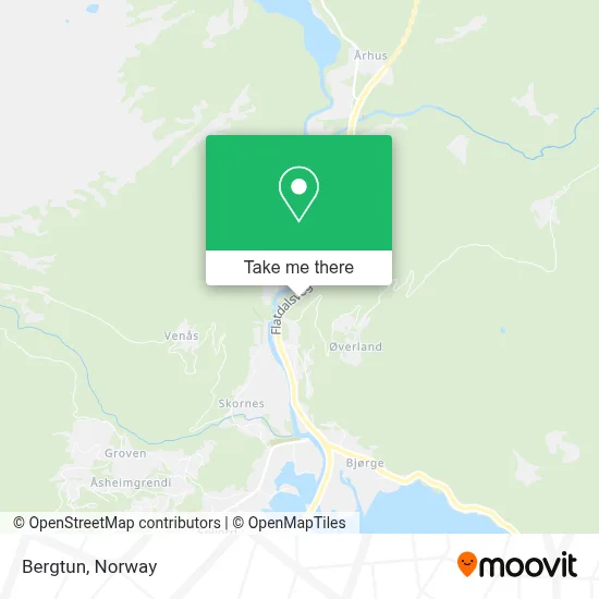 Bergtun map
