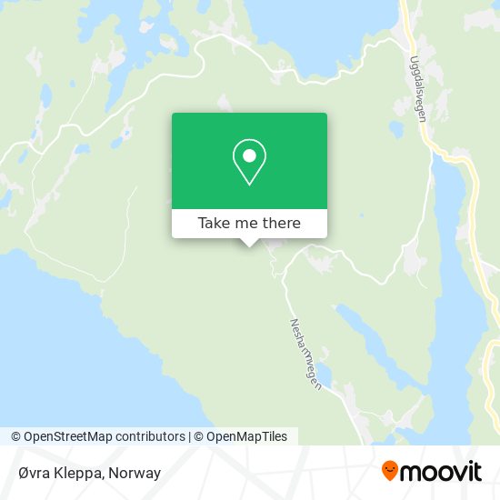 Øvra Kleppa map