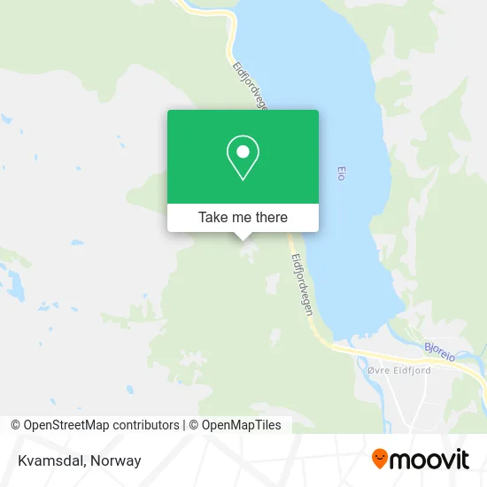 Kvamsdal map