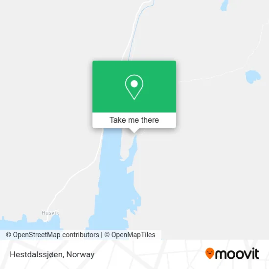 Hestdalssjøen map