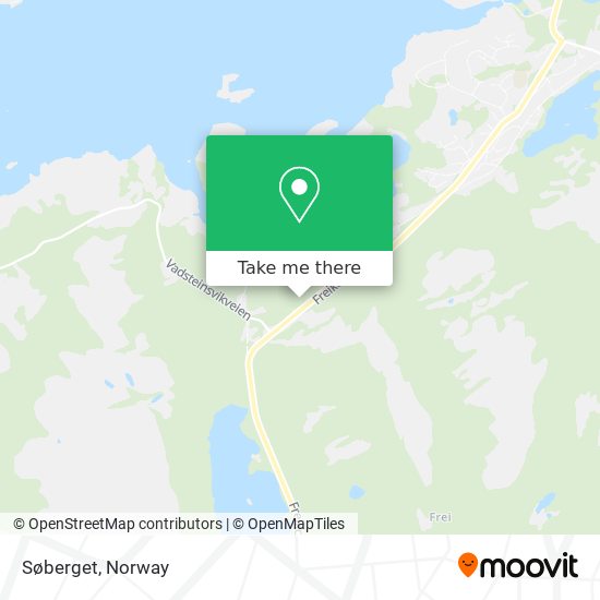 Søberget map