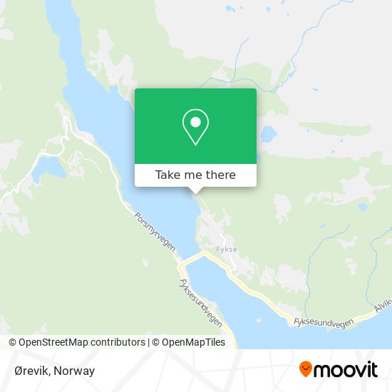 Ørevik map
