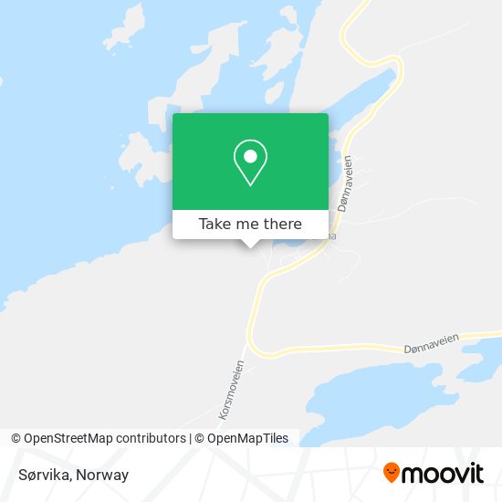 Sørvika map