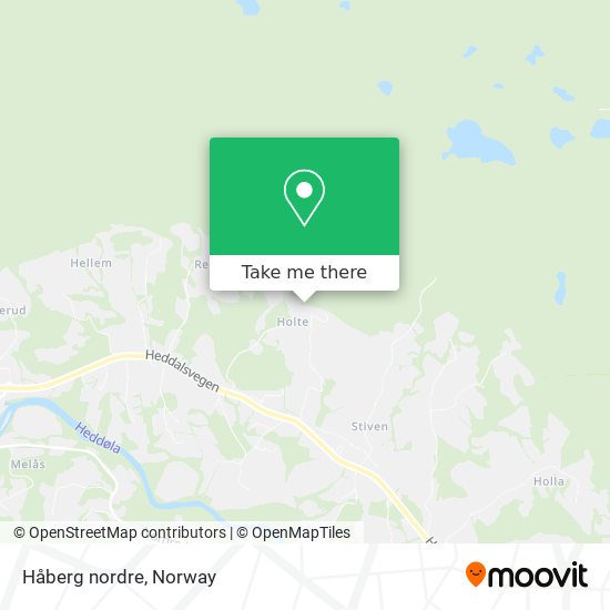 Håberg nordre map