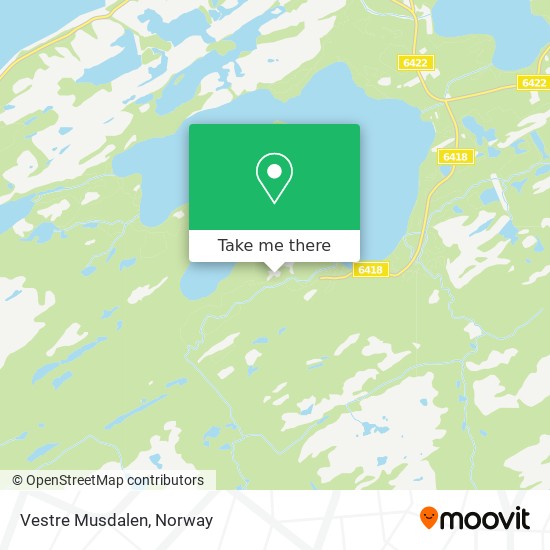 Vestre Musdalen map