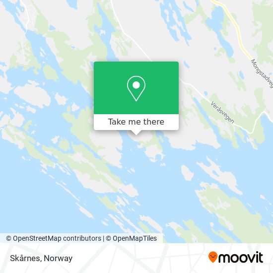 Skårnes map