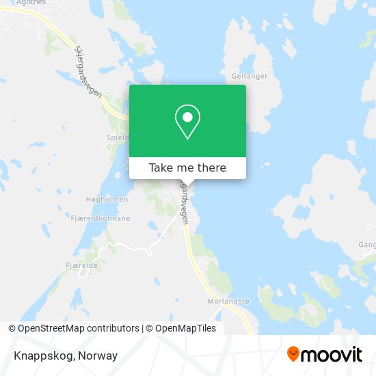 Knappskog map