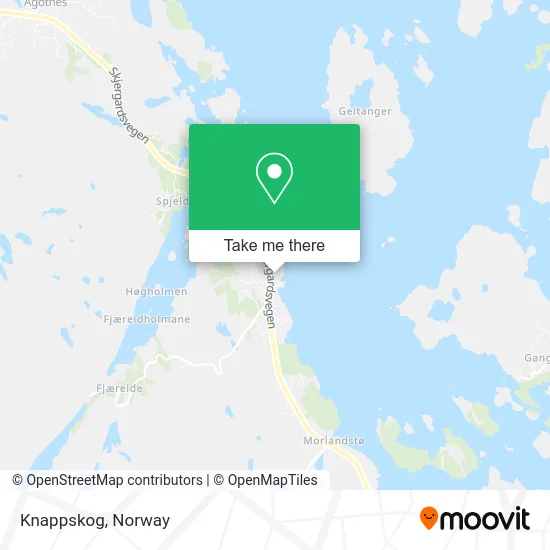 Knappskog map