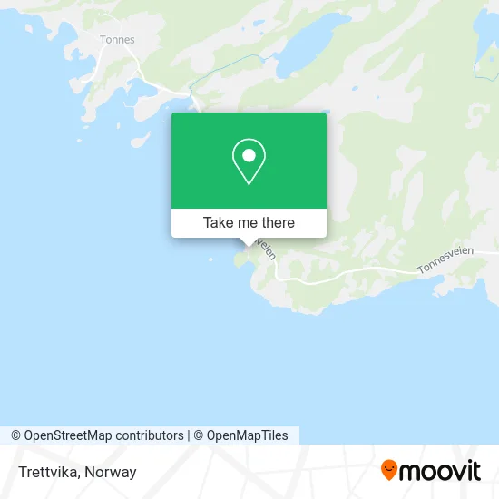 Trettvika map