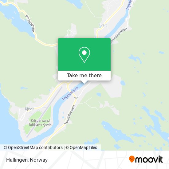 Hallingen map