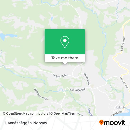 Hønnåshåggån map