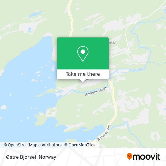 Østre Bjørset map