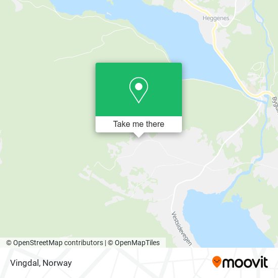 Vingdal map