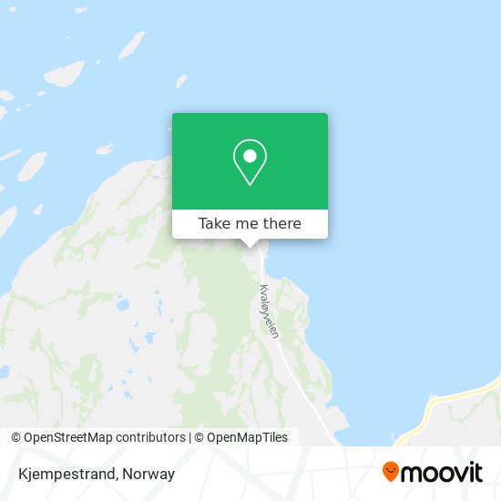 Kjempestrand map