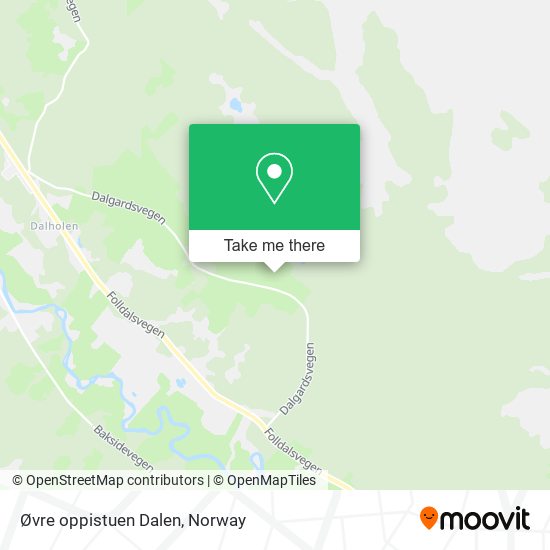 Øvre oppistuen Dalen map