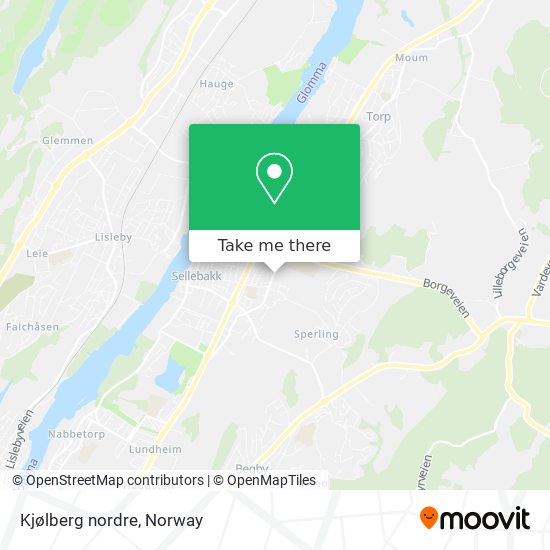 Kjølberg nordre map