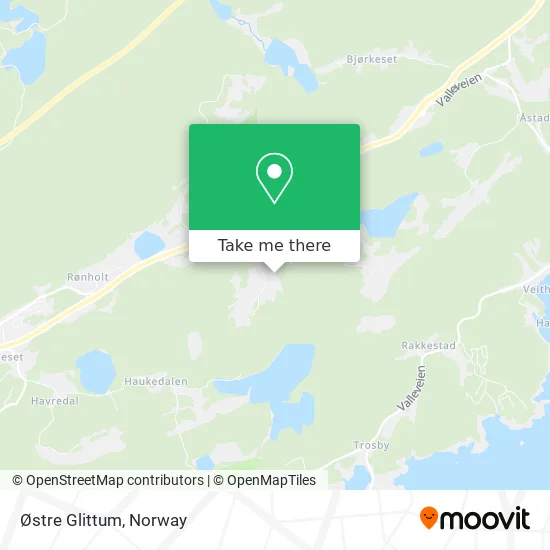 Østre Glittum map