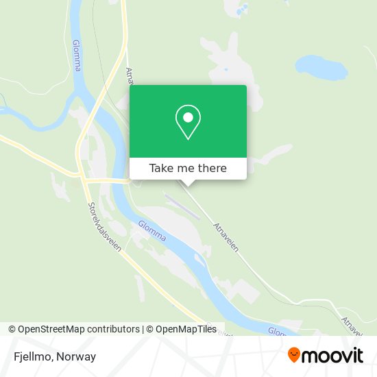 Fjellmo map