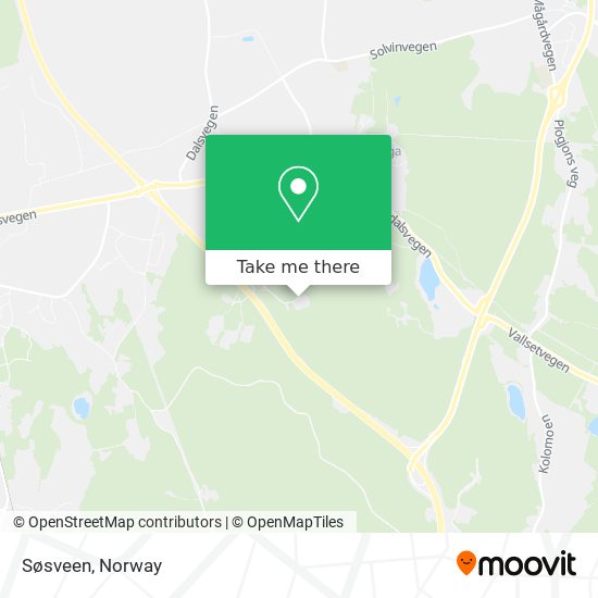 Søsveen map