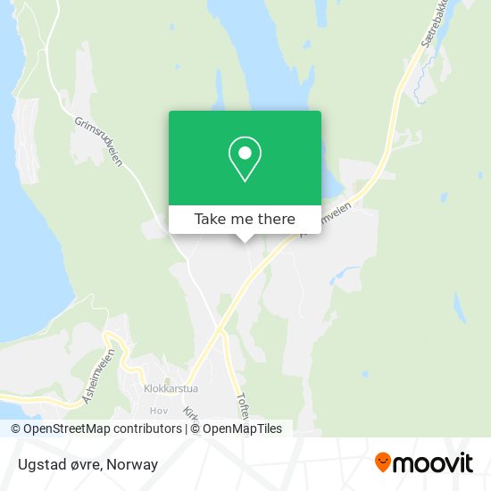 Ugstad øvre map