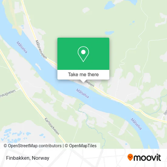 Finbakken map