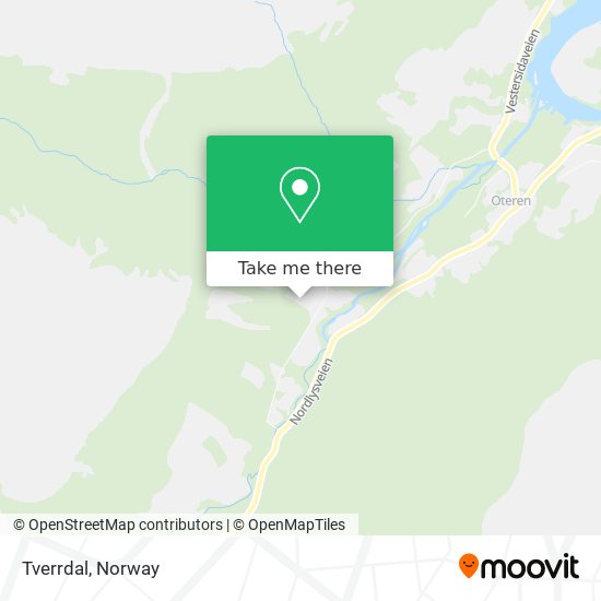 Tverrdal map