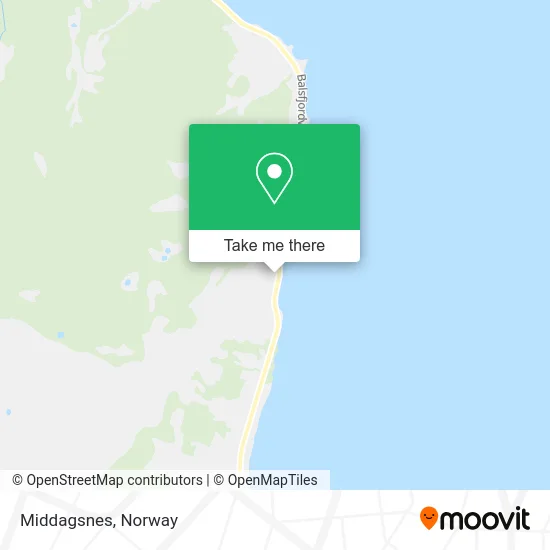 Middagsnes map