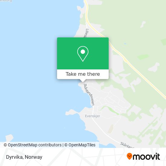 Dyrvika map