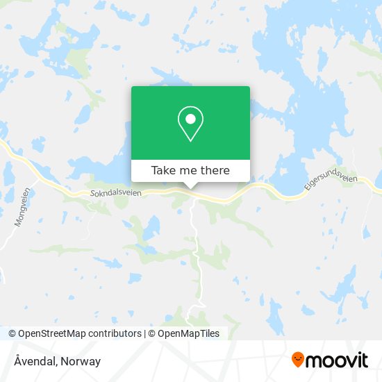 Åvendal map