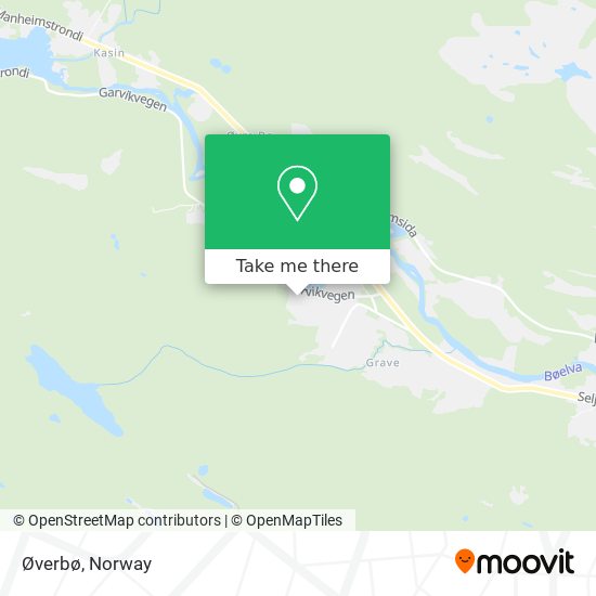 Øverbø map