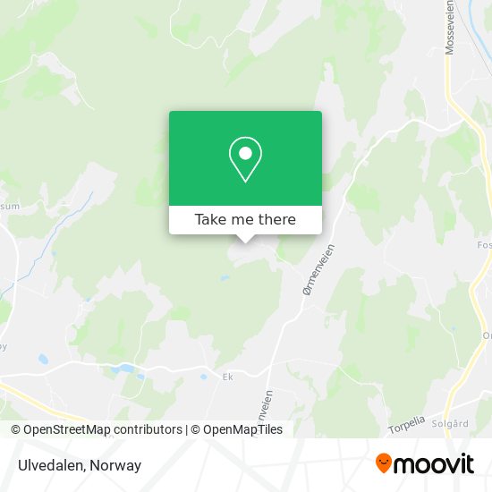 Ulvedalen map