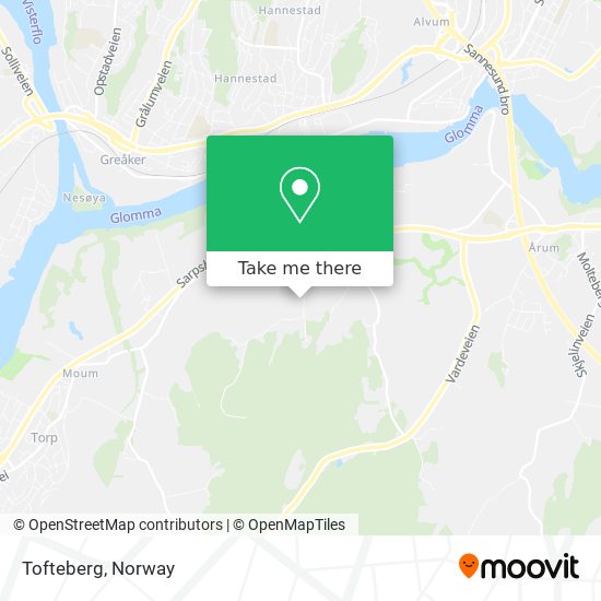 Tofteberg map