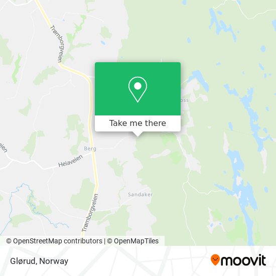 Glørud map