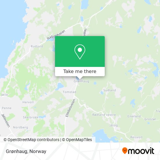Grønhaug map