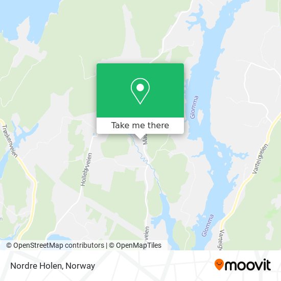 Nordre Holen map