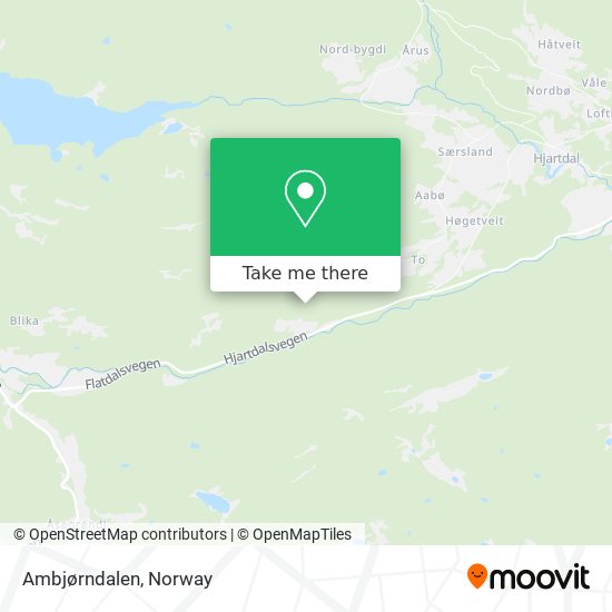 Ambjørndalen map