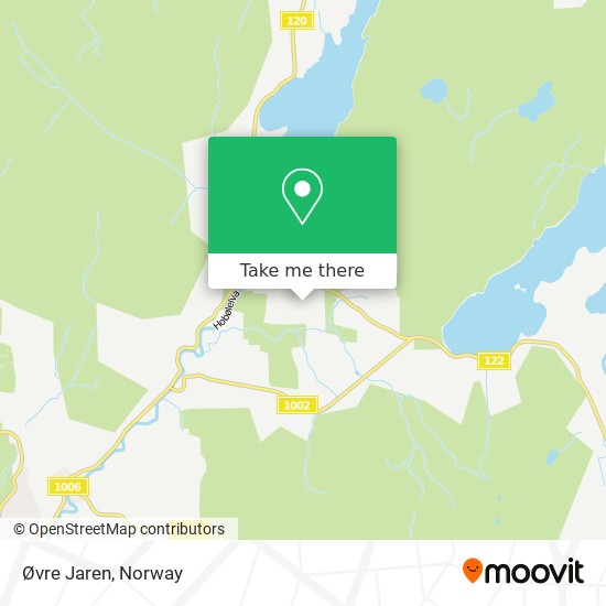 Øvre Jaren map