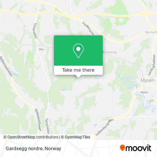 Gardsegg nordre map