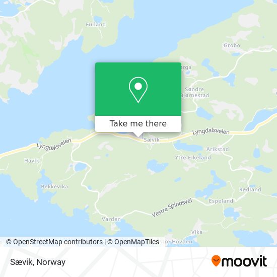 Sævik map