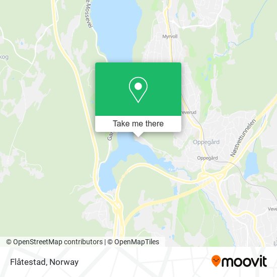 Flåtestad map