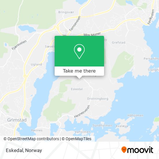 Eskedal map