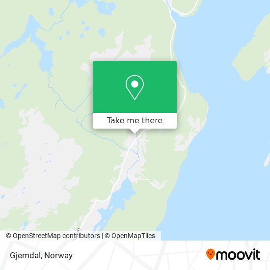 Gjemdal map