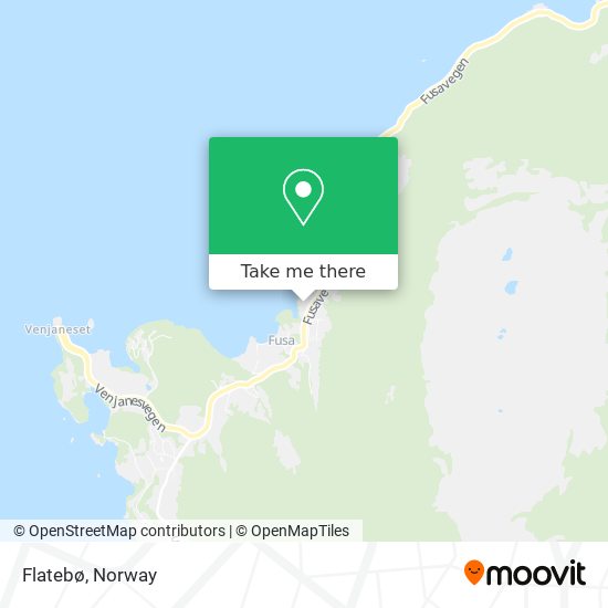 Flatebø map