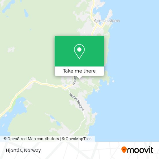 Hjortås map