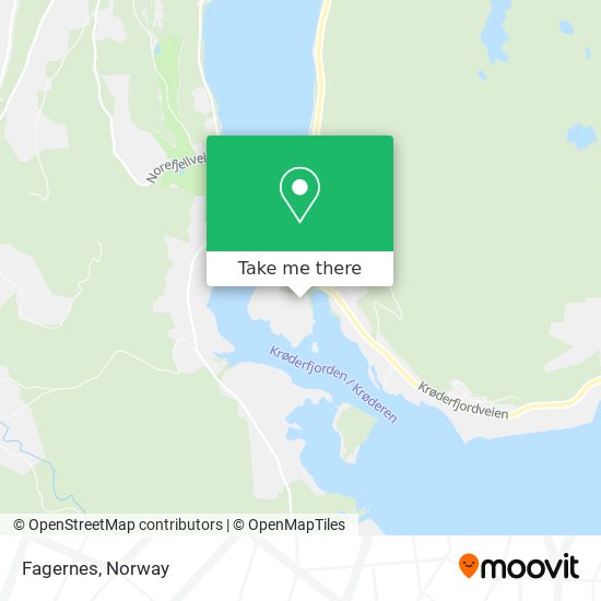 Fagernes map