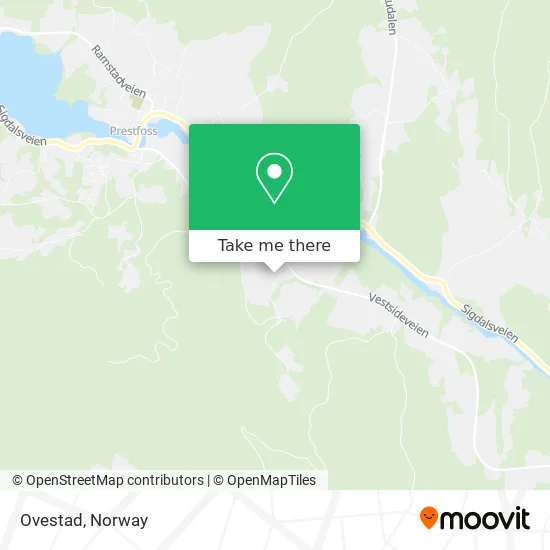 Ovestad map