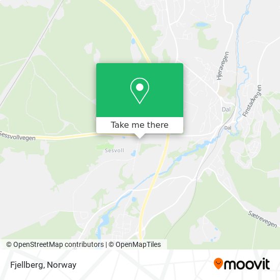 Fjellberg map