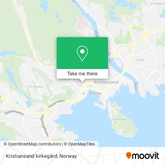 Kristiansand kirkegård map